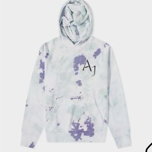 Men's Jordan Sport DNA Tie Dye PO Hoodie Sweatshirt Ocean Cube Size M